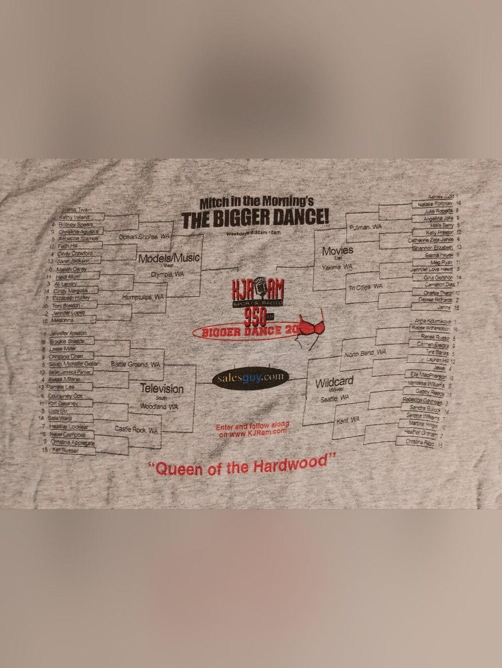 Vintage KJR 950 Sports Radio Super Model Final Four T-Shirt March Madness Dance